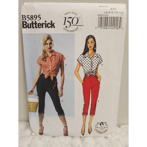 Butterick B5895 Sewing Pattern UNCUT Sizes 4–12 | 150th Anniversary - Picture 14 of 15